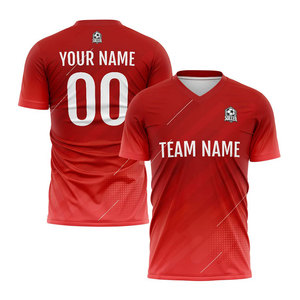 Camiseta de Fútbol Personalizada de Alta Calidad para Hombre, para Entrenamiento, Nuevo Diseño, Impresión por Sublimación, Precio Bajo al por Mayor - Product Image 1