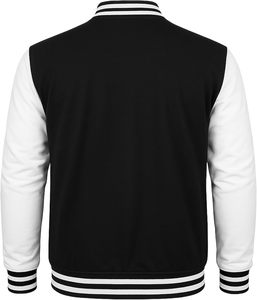 University Pride Winter <b>Letterman</b> <b>Jacket</b> with Stand Collar and Front Logo-Game Day Varsity <b>Jacket</b> for Scholar Athletes - Product Image 4