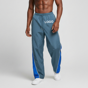 Pantalones de nailon impermeables, ligeros, transpirables, para correr, trotar, con cintura elástica, para gimnasio, deportivos, para hombre. - Product Image 6