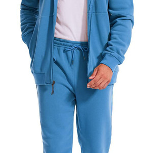 Whole Sale Streetwear Fleece Tracksuits Hoddie Embroidery Custom Logo Pullover Puff Print Sweatpants and Hoodie <b>Set</b> for Men - Product Image 4
