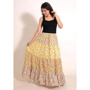 Cotton <b>Patchwork</b> Long Maxi <b>Skirt</b> Handmade Festival <b>Skirt</b> for Women Indian Clothing - Product Image 4