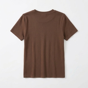 Camiseta de Manga Corta para Mujer, Diseño Personalizado con Logotipo, Estilo Casual, Holgada, Tejido Twill Grueso, Hombros Caídos, Secado Rápido - Product Image 3