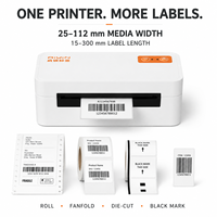 Impresora de Etiquetas de Envío Térmica Directa 4x6, 203DPI, 150mm/s, USB, Bluetooth, Impresora de Códigos de Barras para Almacenes de Comercio Electrónico