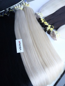 Extensiones de Cabello Humano Virgen Vietnamita 100% de Alta Calidad, Color Platino, Puntas Super Doblemente Tramadas - Product Image 3