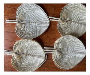 Abanicos de Bambú Naturales Estilo Vintage para Recuerdos de Boda - Product Image 1