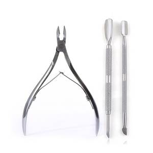 Juego de Herramientas Profesionales de Acero Inoxidable para Uñas, Pinza de 12.5 MM con Forma Plana para Uñas Gruesas, Empujador de Cutículas, Cuidado de los Pies, Herramientas de Belleza Personalizadas - Product Image 1