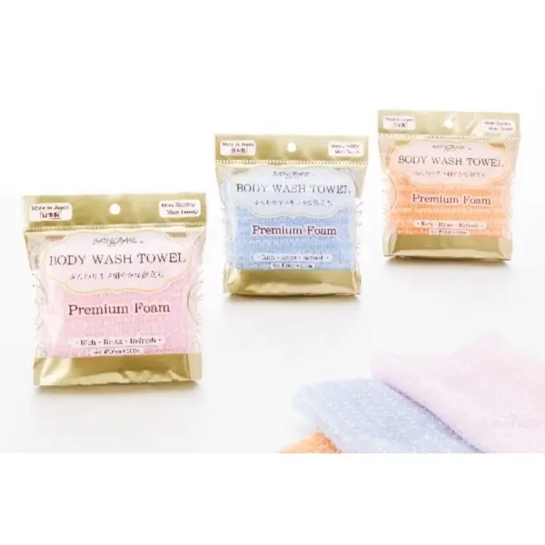 Hot Selling Japanese Exfoliating Bath Wash Cloth For Body Nylon Scrubber PREMIUM Body Wash Towel