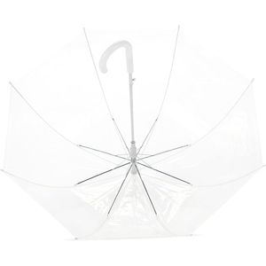 Ombrello Automatico Trasparente con Tettuccio da 35 Pollici, Robusto in Fibra di Vetro, Ampia Copertura e Forma Rotonda per Matrimoni e Pioggia - Product Image 4