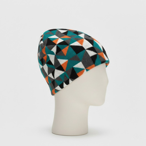 Gorro de punto jacquard cálido de invierno con logo personalizado, diseño de calavera, estilo moderno y tendencia 2026 - Product Image 3