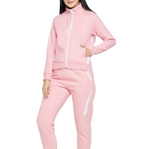 Women Pink <b>Tracksuit</b> Set Full Sleeve Casual Wear With Side Pockets Breathable Good Quality And Comforetable Fabric <b>Tracksuit</b> - Product Image 3