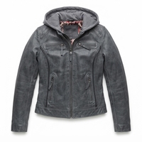 Blouson à capuche en cuir de vachette marron pour homme – Qualité supérieure, décontracté, hiver, fermeture éclair intégrale, respirant, teint uni, personnalisable, OEM, vente en gros