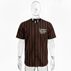 Camiseta de Béisbol Profesional Deportiva de Secado Rápido con Número y Nombre del Equipo, Impresión por Sublimación Personalizada al por Mayor - Product Image 1