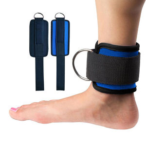 Sangle de cheville pour équipement de fitness, double anneau en D, réglable, robuste, attache pour câble, pour musculation et entraînement des jambes - Product Image 2