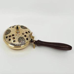 Beautiful Handcrafted <b>Sandalwood</b> <b>Incense</b> burner with Intricate Antique Work for Religious Luxury Spiritual Home Settings - Product Image 1