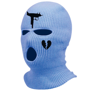 Nouvelle cagoule unisexe tricotée respirante et imperméable avec logo personnalisé, motif néon, trois trous, pour le ski et les activités sportives des adultes - Product Image 6