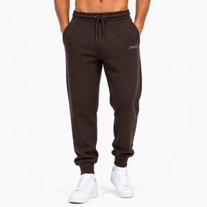 Top Trending 100% Cotton Sweatpants Mens Breathable Sports Joggers Loose Fit Straight Leg <b>Trouser</b> Custom OEM - Product Image 1