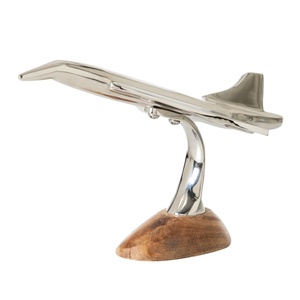 Modelo de Avión de Aleación de Aluminio Fundido a Escala 1:200 con Acabado Brillante, Base de Madera, Decoración de Mesa, Objeto Decorativo de Interior, Soporte OEM - Product Image 1