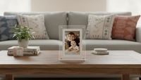 Cadre photo numérique NFT Sudex SFL-01 5 pouces 720P, haute luminosité, batterie rechargeable, mémoire 4 Go, USB-C, écran LCD acrylique, affichage vidéo