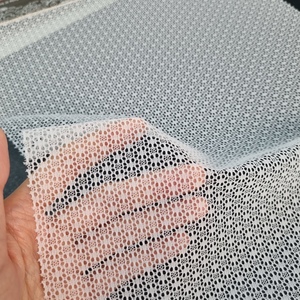 ผ้าลูกไม้เนื้อไมโครเมชยืดหยุ่น ระบายอากาศได้ดี น้ำหนักเบา ขนาด 147 ซม. ผลิตจากไนลอนผสมสแปนเด็กซ์ สำหรับชุดแต่งงาน ชุดชั้นใน เสื้อผ้า และชุดเดรส - Product Image 3