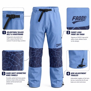 Pantalon de snowboard imperméable ample pour homme et femme, pantalon de ski d'hiver surdimensionné, coupe ample, coupe-vent, respirant, pantalon de neige pour activités de plein air - Product Image 5