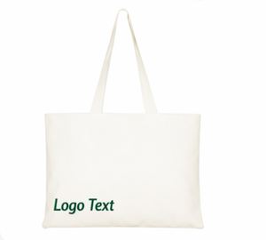 COTTON VOYAGE High Quality Custom Printed Logo Reusable <b>Long</b> Handle Folding Cotton Canvas Tote <b>Bags</b> - Product Image 4