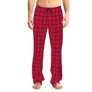 Pyjama long et durable pour homme, ensemble confortable et ample, manches longues, classique, respirant, prix de gros - Product Image 1