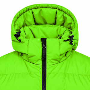 Casual Winter Coat Regular Fit High Street Reversible Waterproof <b>Men's</b> Windproof Zipper Closure Thick Solid Color Cotton Jacket - Product Image 3