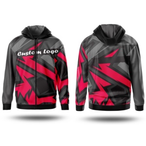 Winter Embroidered Sublimation Fleece Hoodies Breathable Eco-Friendly Quick Dry Anti-Wrinkle 100% Cotton Zipper-Up Customizable - Product Image 6