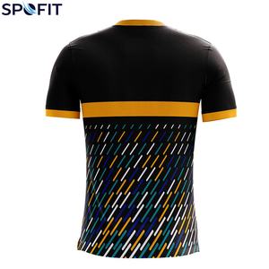 T-shirt personnalisé pour homme à col rond respirant imprimé par sublimation, 100% polyester, manches courtes, sport, décontracté, haute qualité - Product Image 3