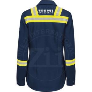 Camisa de Trabajo de Alta Calidad para Hombre, Certificada NFPA 2112, Protección de Nivel, Mangas de Algodón, Manga Larga, Retardante de Llama para Soldadura - Product Image 4