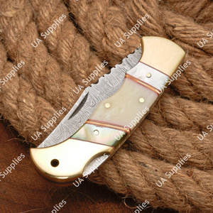 Couteau de poche pliant professionnel en acier Damas de haute qualité, fait main, pour la chasse, le camping, tactique, OEM, ODM, vente en gros - Product Image 2