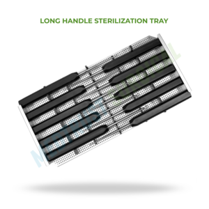 Bandeja de esterilización de mango largo para instrumentos quirúrgicos, estuche de esterilización en autoclave, bandeja para instrumentos médicos - Product Image 2