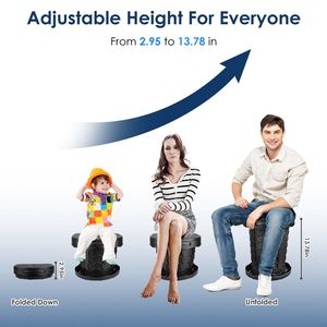 Kit de Inodoro Portátil Retráctil para Adultos con Tapa de Altura Ajustable, Bolsa de 20 Galones para Garaje, Orinal de Emergencia Plegable - Product Image 3