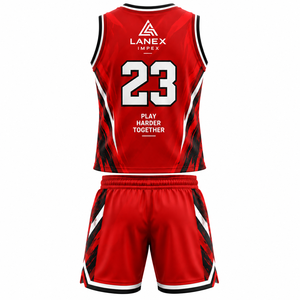 Ensemble d'uniformes de basketball professionnels OEM personnalisables avec logo, numéro et nom – Maillot et short en mesh respirant pour entraînement et compétition de haut niveau - Product Image 3