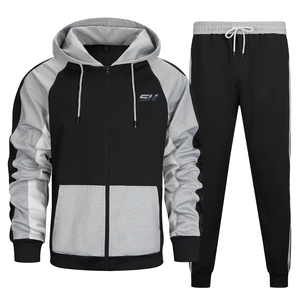 High Quality Men's Cotton Fleece Soft TouchTracksuit Custom Made Design Product Customized Low Price Men Cotton Fleece Tracksuit - Product Image 1