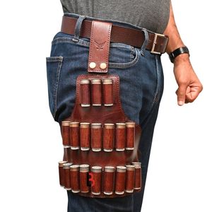 Ceinture en cuir véritable LB-PAC pour cartouches de chasse avec passants pour munitions, design décontracté et durable - Product Image 2