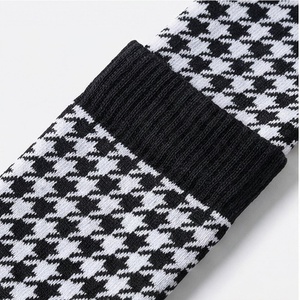 Knee High Houndstooth Pattern <b>Socks</b> Anti-Slip Cycling Sports <b>Socks</b> for Adults Autumn Wear - Product Image 4
