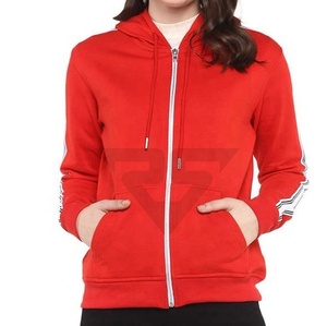 Sudaderas con capucha de ropa de gimnasio de diseño personalizado de Invierno para mujer, sudaderas atléticas delgadas con cremallera completa, sudaderas con capucha para mujer - Product Image 4