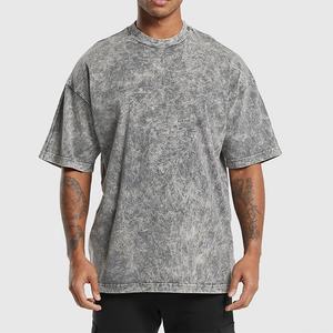 เสื้อยืดผู้ชายสไตล์วินเทจผ้าเจอร์ซีย์โอเวอร์ไซส์ผ้าฝ้ายเฮฟวี่เวทผ้าถักแบบลำลองออกแบบได้ตามต้องการ - Product Image 1