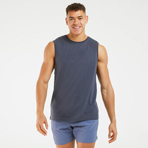 Camiseta sin Mangas de Algodón de Verano de Alta Calidad OEM, Secado Rápido, Ecológica, Ajustada, Transpirable, Ropa Deportiva para Hombre, Tallas Grandes - Product Image 5