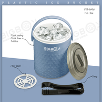 BIGBOY-contenedor de alimentos colorido de doble pared, termo de plástico aislado al vacío, frasco de comida, cubeta de hielo