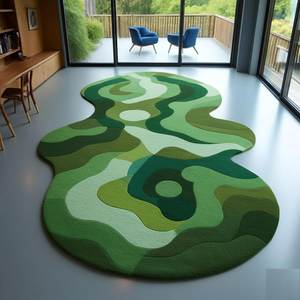 Custom <b>Modern</b> Abstract Hand Tufted Eco-Friendly 100% Wool Medium Pile Area <b>Rugs</b> for <b>Living</b> <b>Room</b> Luxury Home Decor - Product Image 3
