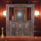 Mostrador de Recepción Comercial de Madera Moderna con Aspecto Vintage, Acabado Pulido, Decoración Combinable, MOQ 1 Contenedor - Product Image 5