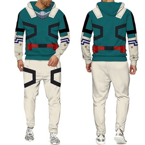 Ensemble Sweat à capuche et pantalon de survêtement pour hommes, haut de gamme, bon marché, 2 pièces imprimées, pull épais, survêtement de poche kangourou rembourré, offre spéciale - Product Image 1