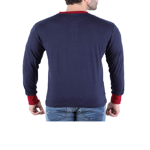 Custom Streetwear Heavy <b>Weight</b> Plain Tshirt Basic Long Sleeve Cotton T-shirt Customized Mens <b>Blank</b> T-shirt for Autumn / Summer - Product Image 2