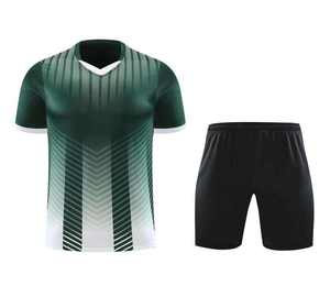 Maillots de football courts de qualité supérieure, prix d'usine, couleur unie, esthétique minimaliste et épurée, 100% polyester, séchage rapide - Product Image 5