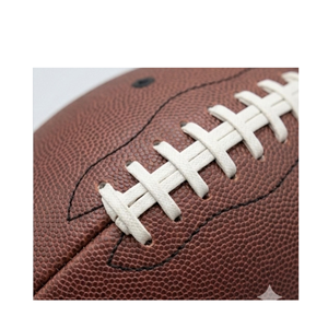 Ballon de football américain professionnel en cuir PU de haute qualité, marron, durable, portable, avec logo personnalisé, pour l'entraînement sportif - Product Image 2