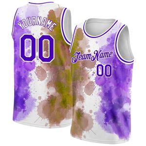 Services OEM sur mesure, uniformes de basketball personnalisés confortables, imprimés lumineux, respirants, à séchage rapide, anti-humidité, pour enfants et adultes - Product Image 3