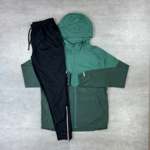 Ensemble de survêtement pour homme, coupe-vent 2 pièces personnalisé, short et veste à capuche, fermeture éclair réfléchissante, nylon, streetwear - Product Image 6
