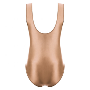 Justaucorps de yoga sans couture brillant et dos nu de haute qualité pour femme, avec découpe haute et design sans manches, idéal pour le sport et l'entraînement - Product Image 5